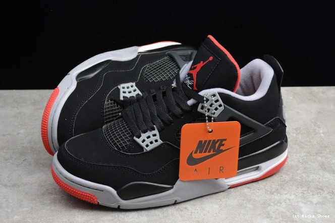 1st Kicks Shoes cement 1762 air 4 2019 jordan black TopPick retro ''bred'' 308497- 1111